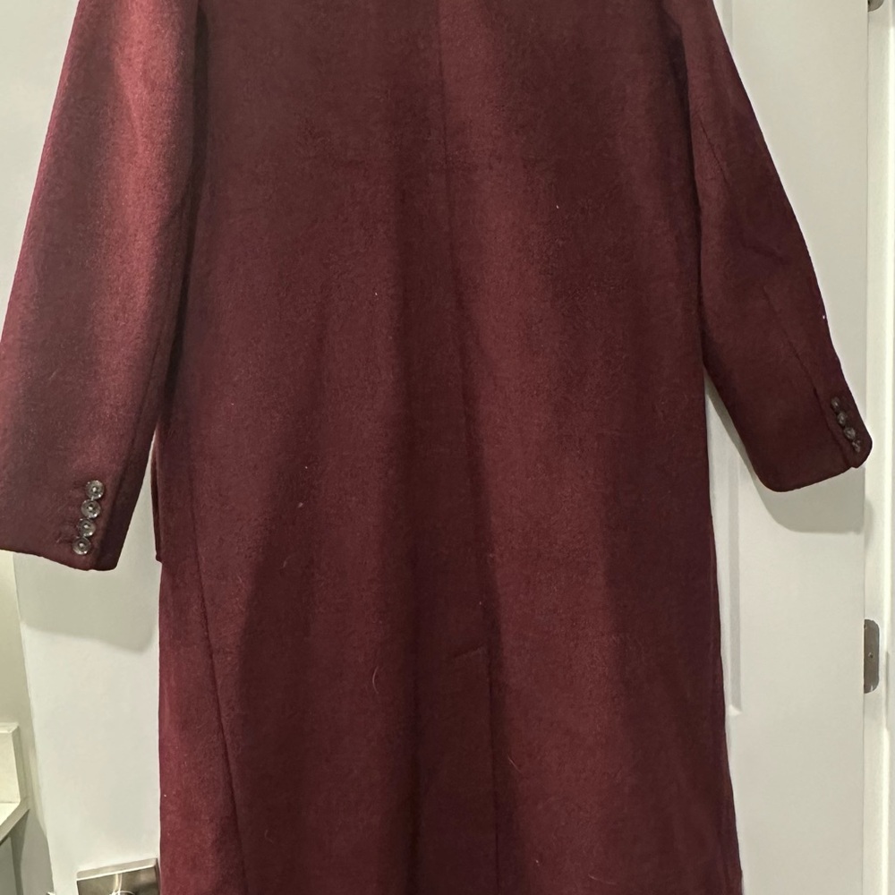 Abercrombie & Fitch Women's maroon Coat size medium- NWOT - Picture 3 of 4